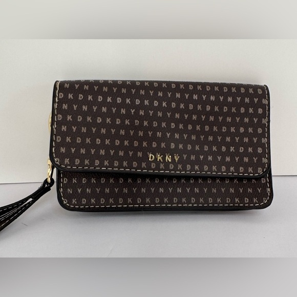 DKNY wallet in a gray brownish color - Picture 1 of 9